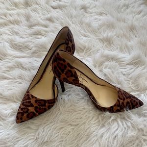 Leopard print heels